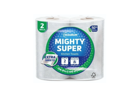 Magnum Mighty Super Kitchen Towel 2-Ply 2 Rolls