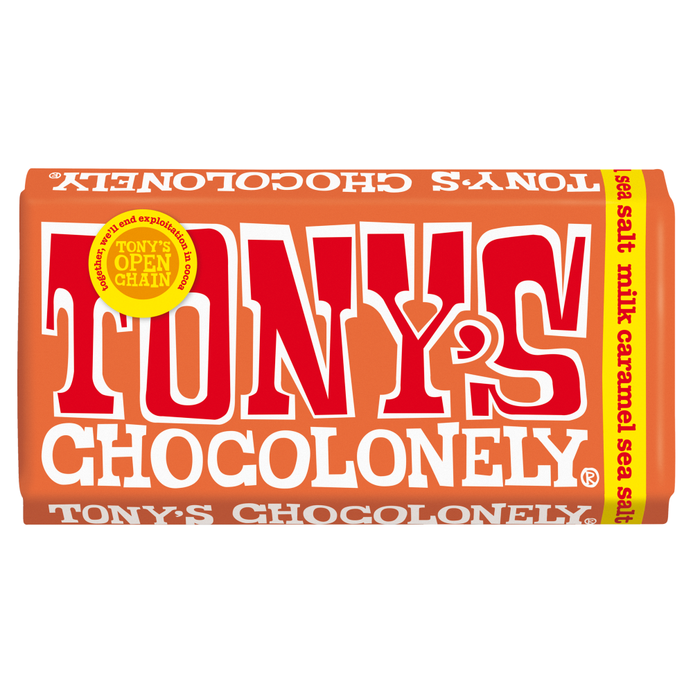 Tony's Chocolonely Milk Chocolate Caramel Sea Salt 180g