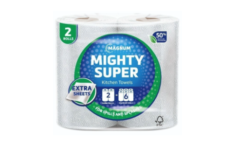 Magnum Mighty Super Kitchen Towel 2-Ply 2 Rolls
