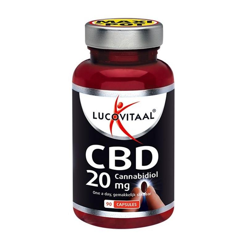 Lucovitaal CBD Capsules 20mg Daily Relaxation Sleep Support Stress Relief 90 Capsules