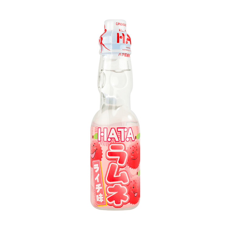 HATA Lychee Ramune Carbonated Drink 200ml 哈达波子水 荔枝味 200ml