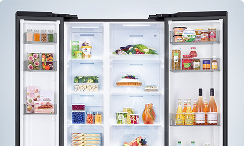 All-Around Cooling sorgt für eine gleichmäßige Kühlung im Innenraum.