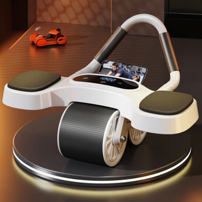 Ab Roller Wheel with Elbow Support – Abs Workout Equipment with Performance Monitor