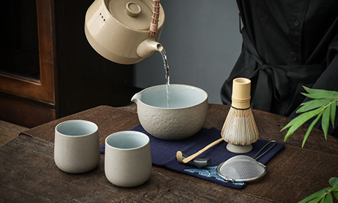 Earthy, understated wares elevate your matcha prep into a calm, elegant moment.
