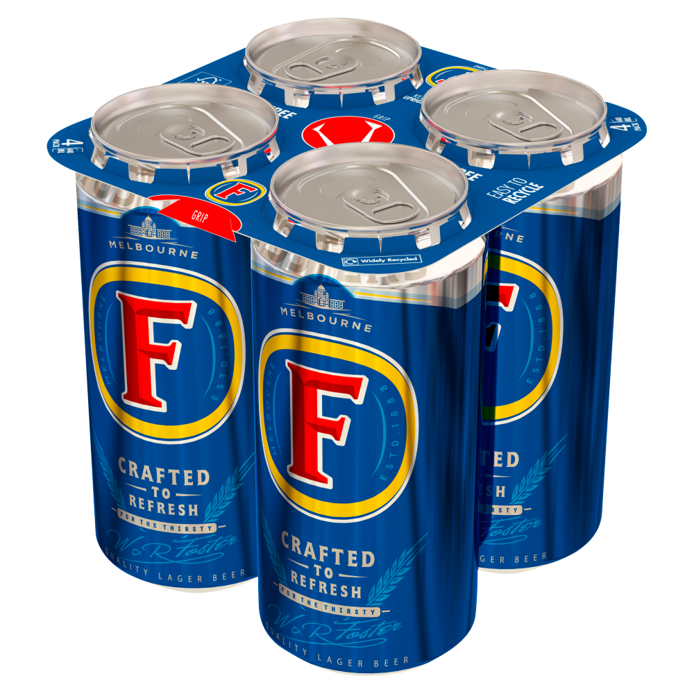 Foster's Lager Beer Can 4 x 440ml