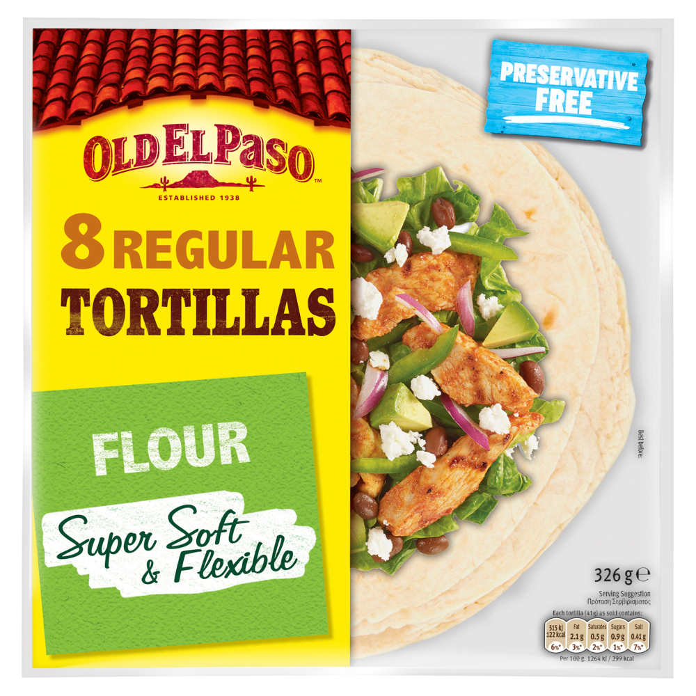 Old El Paso Flour Tortillas 326g