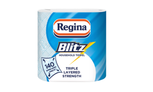 Regina Blitz Kitchen Roll 140 Supersized Sheets 2 Rolls