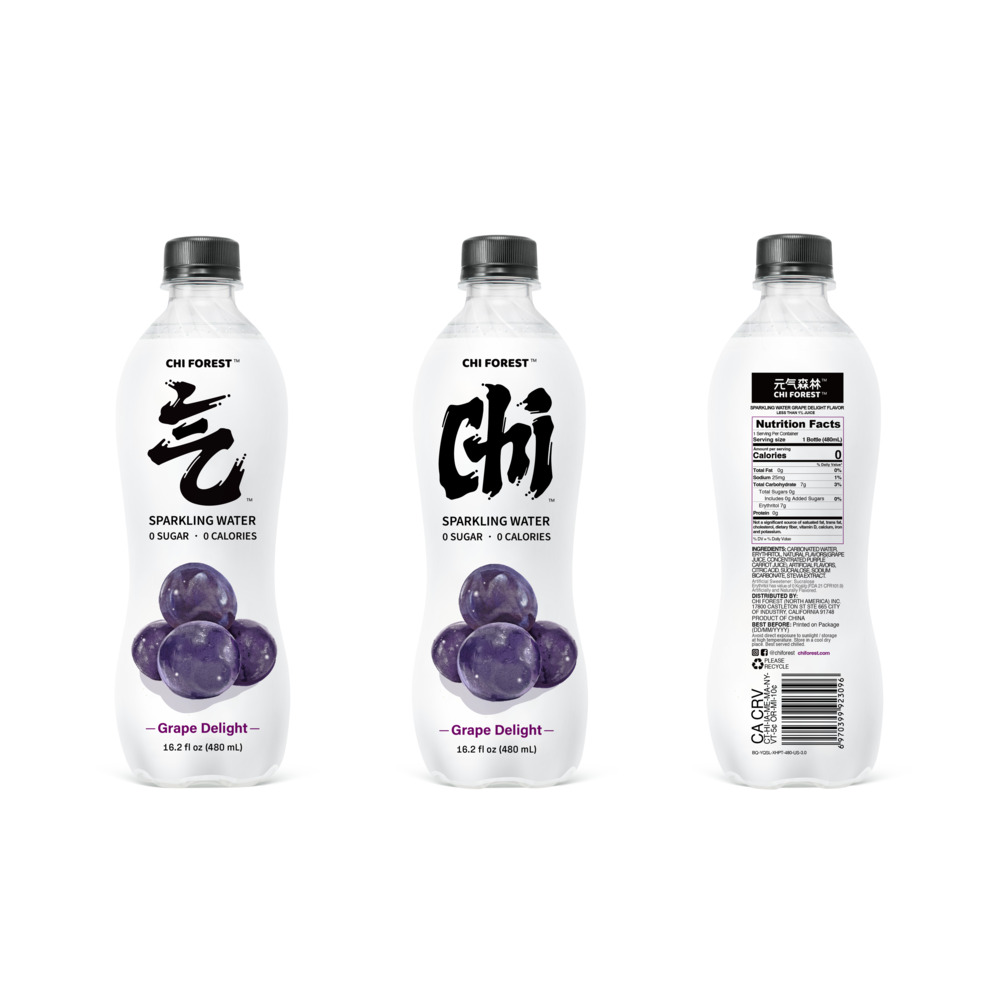 Eau Pétillante GKF - Raisin 480ml