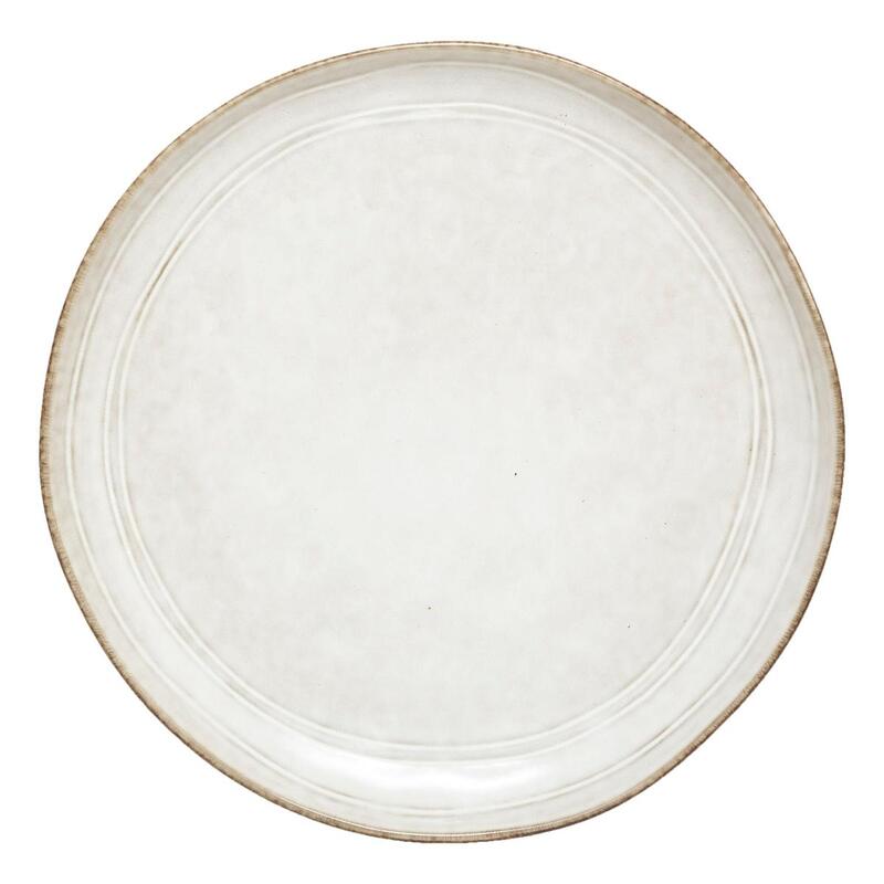 Assiette à Dessert Fleur - D 22cm - Gris