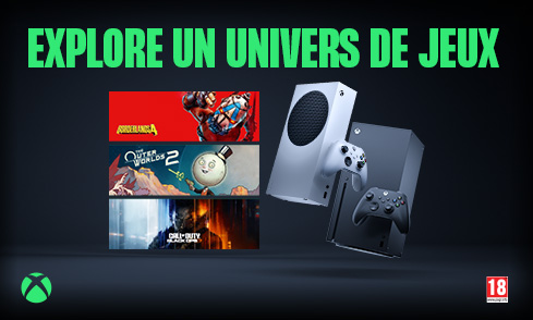 Des performances ultra-rapides, des graphismes époustouflants et une bibliothèque de jeux incroyable t’attendent sur Xbox Series X et Series S.