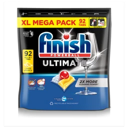 Finish Ultimate All In One  Dishwasher Tablets Lemon  92 Tabs