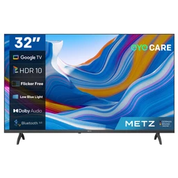 METZ Smart TV 32 pouces HD, 32MTE6000Z, HDR10, Dolby Audio, Lumière bleue faible, Google TV, Googlecast, Tuner DVB-T/T2/C/S/S2