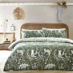 Furn Duvet Cover Set Buckthorn Green Double