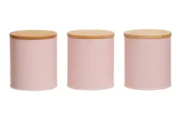 Maison by Premier Set Of Three Alton Pink Cannisters