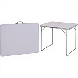 Table de Camping 80 x 60 cm - Blanc