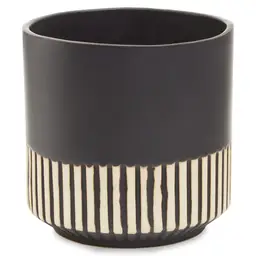 Interiors by Premier Indoor Planter Kiso Ceramic Black/White Large