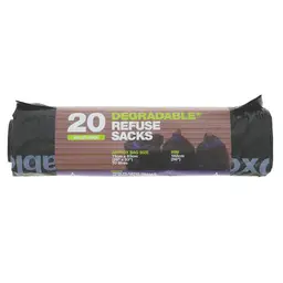 D2W  Refuse Sacks 70L Value Pack  100% Degradable, 71x83cm  20 Bags
