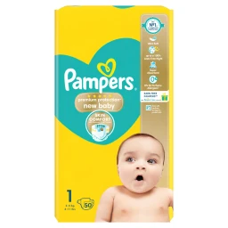 Pampers New Baby Premium Protection Nappies Size 1 50 Pack