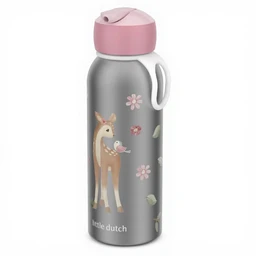 Mepal - Flip-up Campus Little Dutch Thermal Flask - Insulated Drinking Bottles for Children - Stainless Steel Thermos Flask - Hot for 4 Hours & Cold for 12 Hours - BPA-Free - 350 ml - Fairy Garden
