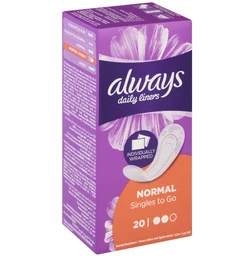 Always Daily Fresh Normal Wrapped Panty with Fresh Scent 20 Liners