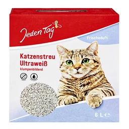 Everyday Katzenstreu Ultra Weiß Klumpend 6 Liter