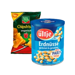 Chips, Snacks & Nüsse