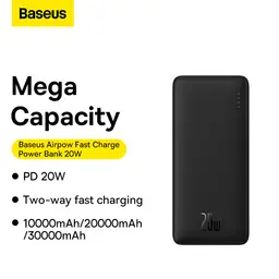 Baseus Airpow 10000mAh Power Bank - Black