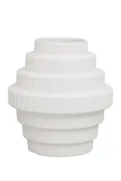 Interiors by Premier Vase Fabia White Small