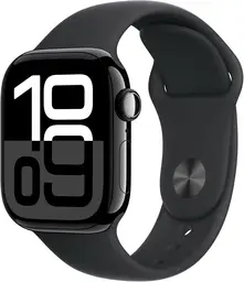 Apple Watch Series 10 - GPS - 42mm - Jet Black Aluminium Case w/ Black Sport Band (S/M)