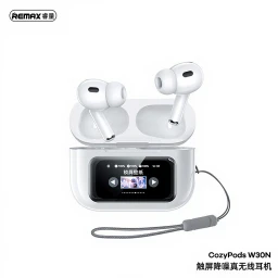 REMAX CozyPods W30N Noise-Cancelling True Wireless Earbuds - White