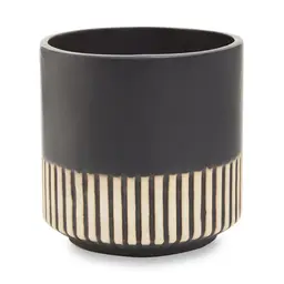 Interiors by Premier Indoor Planter Kiso Ceramic Black/White Small