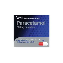 Well Paracetamol Caplets 500mg 16ct