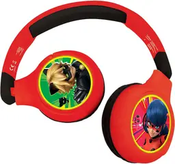 Lexibook Miraculous - 2-in-1 Wireless/Wired Kids Headphones Headphones