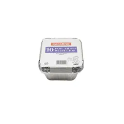 Caroline Foil Tray with Lid, 103 x 129mm, 41mm deep, pack of 10