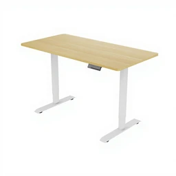 Loctek Ochama X Elektrisch höhenverstellbares Schreibtischgestell - Doppelmotor - 140 x 70 cm - Eiche