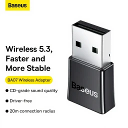 Baseus BA07 Bluetooth Adapter for PC/Laptop-Black