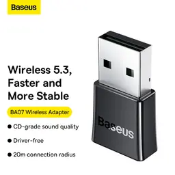 Baseus BA07 Bluetooth Adapter for PC/Laptop-Black