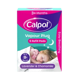 Calpol Vapour Plug Refills Lavender & Chamomile Easy Breathing 5 Pads