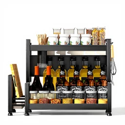 J.ZAO Multi-functional Spice Rack Kitchen Storage Shelf Countertop Organizer Knife Holder Chopstick Holder Utensil Holder