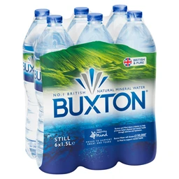 BUXTON STILL NATURAL MINERAL WATER 6 X 1.5L