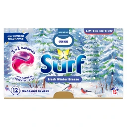 Surf 3 in 1 Laundry Capsules Fresh Winter Breeze Limited Edition 15 washes