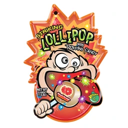 Striking Lollipop mit Knallbonbon Blutorange 13,8g 