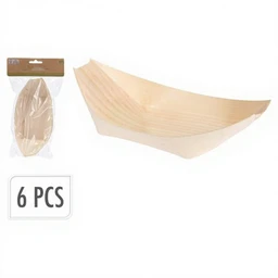 Bowl Amuse Poplar Wood - Salad Dressing Small Bowl 185x 6 pcs