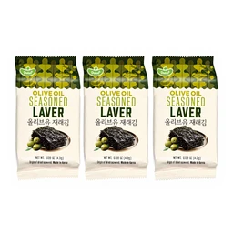 Delief Olive Oil Seasoned Laver HALAL 4.5g x 3