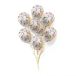 Mehrfarbige Luftballons (Bandstil)