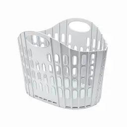 Addis 38L Fold Flat Laundry Basket - Grey