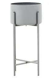 Interiors by Premier Indoor Plant Stand Trosa Grey Large
