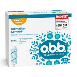 o.b. ProComfort Tampons Normal, für mittlere bis hohe Saugstärke (64 Stück)