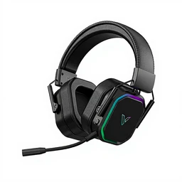 Casque de jeu sans fil multimode Rapoo VH850, Bluetooth 5,3/2,4 GHz/3,5 mm, haut-parleur de 50 mm, micro antibruit, autonomie de 46 heures, éclairage RGB pour PC/PS5/téléphone - Noir