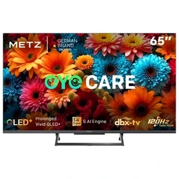 METZ QLED Smart TV 65 pouces, 65MQF7500Z, HDR10+, Dolby Vision & Atmos, MEMC, VRR, Lumière bleue faible, Google TV, Googlecast, Tuner DVB-T/T2/C/S/S2